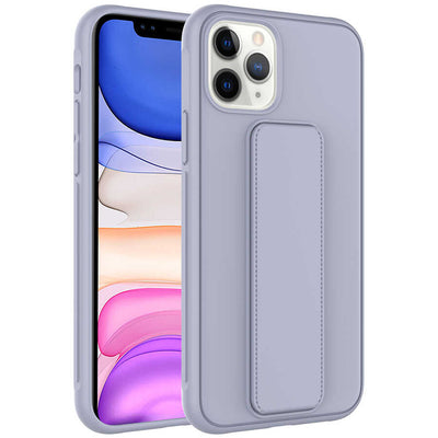 Apple iPhone 11 Pro Kılıf Zore Qstand Kapak Gri