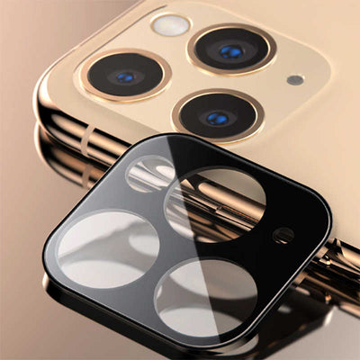 Apple iPhone 11 Pro Max Zore CP-02 Metal Kamera Koruyucu Siyah