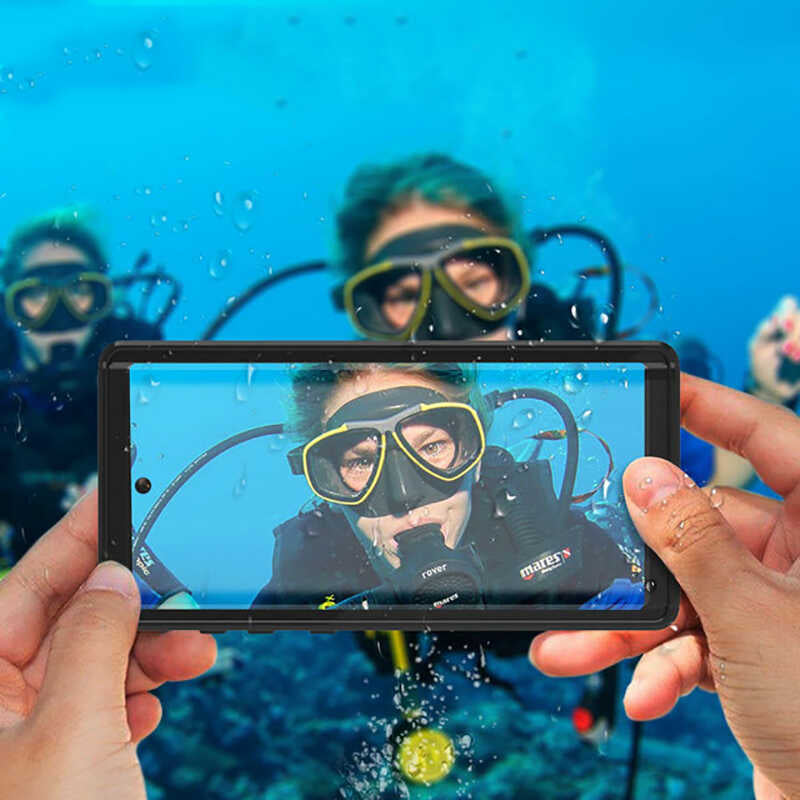 Galaxy S20 Kılıf 1-1 Su Geçirmez Kılıf Siyah