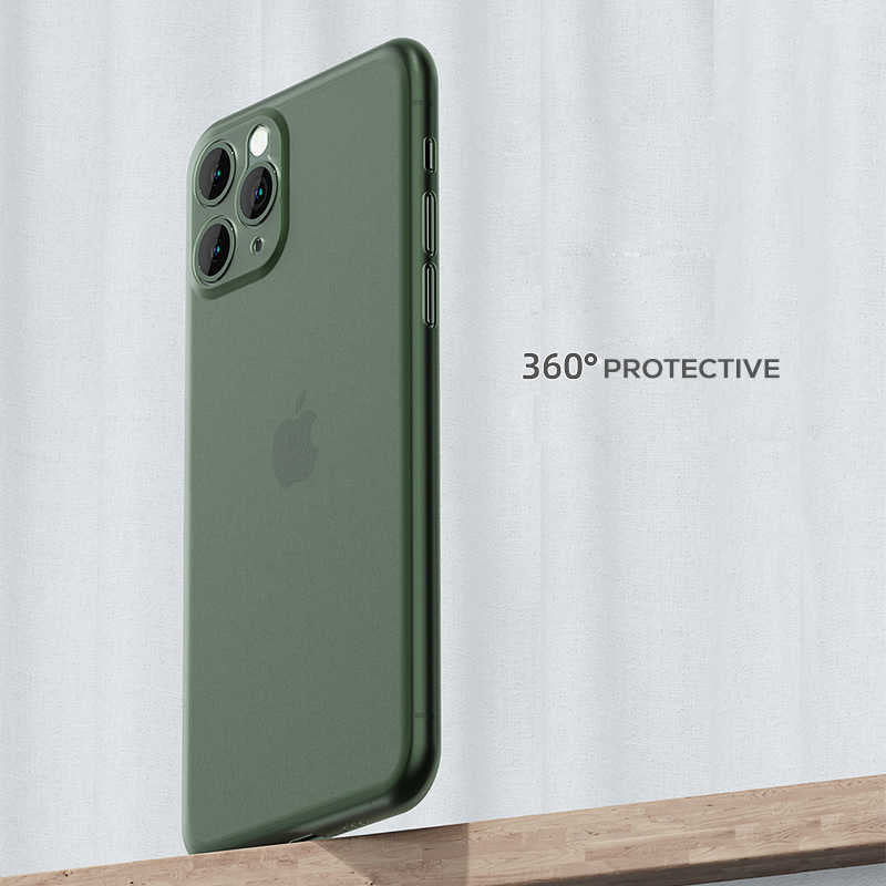 Apple iPhone 11 Pro Max Kılıf Zore 1.Kalite PP Silikon Yeşil