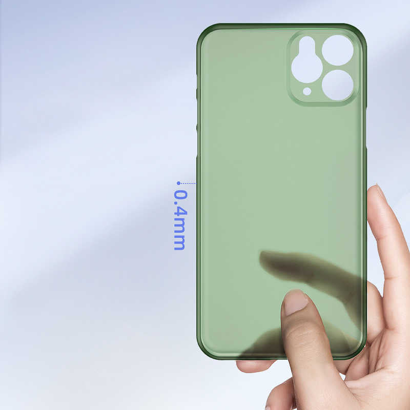 Apple iPhone 11 Pro Max Kılıf Zore 1.Kalite PP Silikon Siyah
