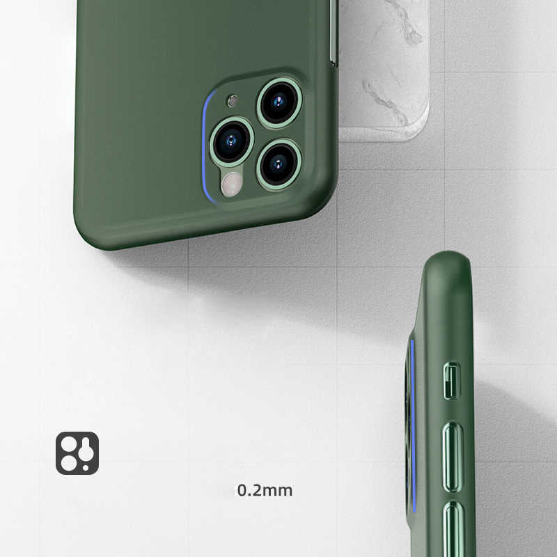 Apple iPhone 11 Pro Max Kılıf Zore 1.Kalite PP Silikon Yeşil