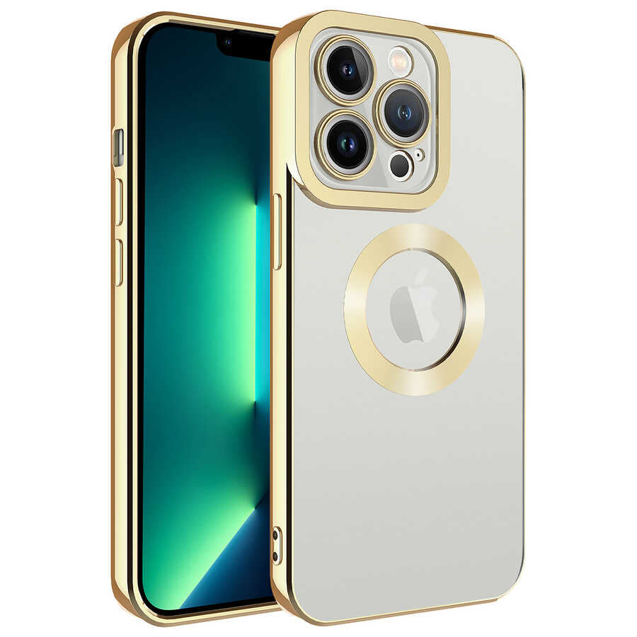 Apple iPhone 11 Pro Max Kılıf Kamera Korumalı Logo Gösteren Zore Omega Kapak