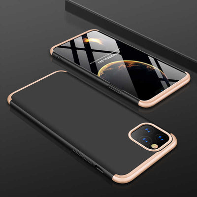 Apple iPhone 11 Pro Max Kılıf Zore Ays Kapak Siyah-Gold