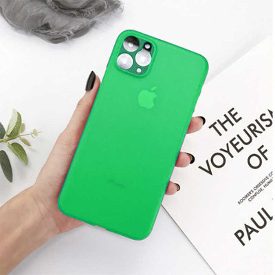 Apple iPhone 11 Pro Max Kılıf Zore Eko PP Kapak Açık Yeşil