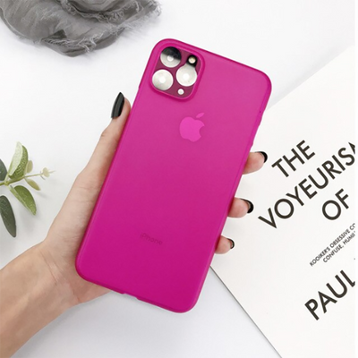 Apple iPhone 11 Pro Max Kılıf Zore Eko PP Kapak Pembe