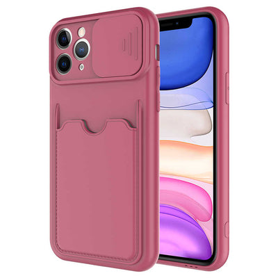 Apple iPhone 11 Pro Max Kılıf Zore Kartix Kapak Koyu Mor