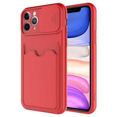 Apple iPhone 11 Pro Max Kılıf Zore Kartix Kapak Kırmızı