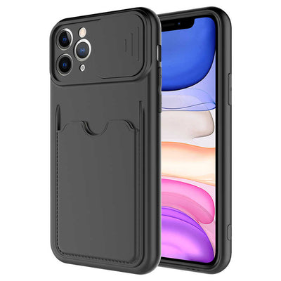 Apple iPhone 11 Pro Max Kılıf Zore Kartix Kapak Siyah