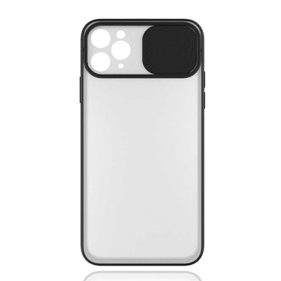 Apple iPhone 11 Pro Max Kılıf Zore Lensi Kapak Siyah