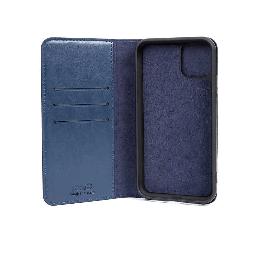 Apple iPhone 11 Pro Max Kılıf Zore Multi Cüzdan Kılıf Taba