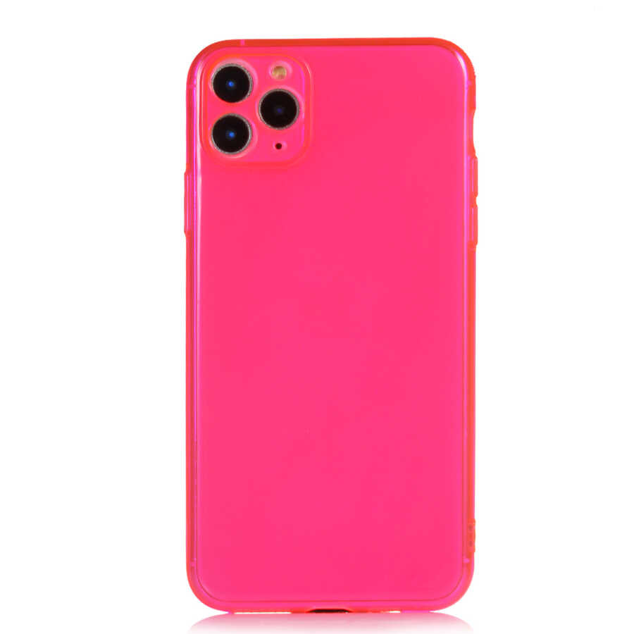 Apple iPhone 11 Pro Max Kılıf Zore Mun Silikon Pembe