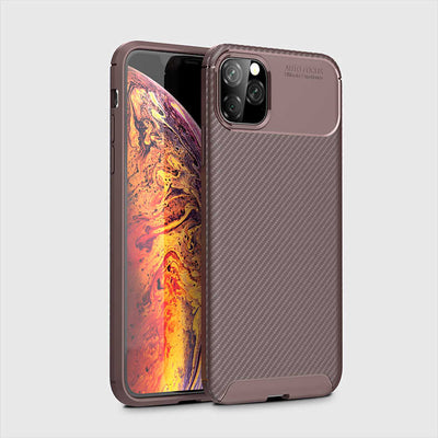 Apple iPhone 11 Pro Max Kılıf Zore Negro Silikon Kapak Kahverengi