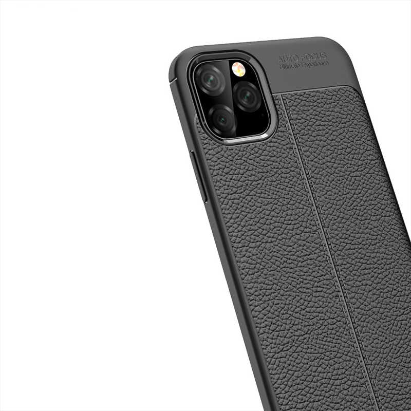 Apple iPhone 11 Pro Max Kılıf Zore Niss Silikon Kapak Siyah