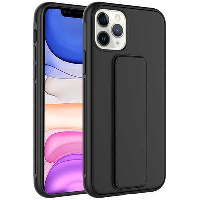 Apple iPhone 11 Pro Max Kılıf Zore Qstand Kapak Lacivert