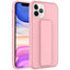 Apple iPhone 11 Pro Max Kılıf Zore Qstand Kapak Pembe