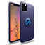 Apple iPhone 11 Pro Max Kılıf Zore Ravel Silikon Kapak Siyah-Mavi