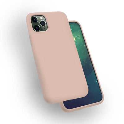 Apple iPhone 11 Pro Max Kılıf Zore Silk Silikon Pembe