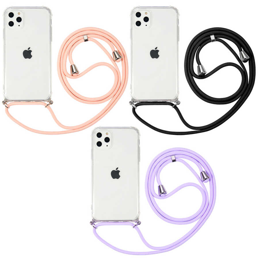 Apple iPhone 11 Pro Max Kılıf Zore X-Rop Kapak Renksiz