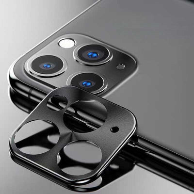 Apple iPhone 11 Pro Max Zore Metal Kamera Koruyucu Gri