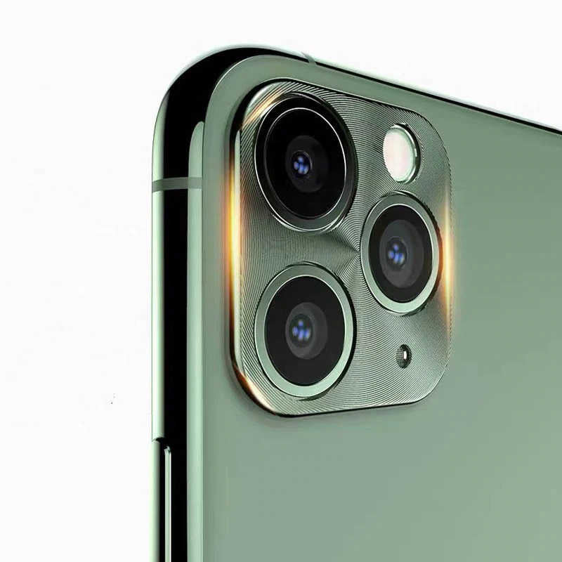 Apple iPhone 11 Pro Max Zore Metal Kamera Koruyucu Kırmızı