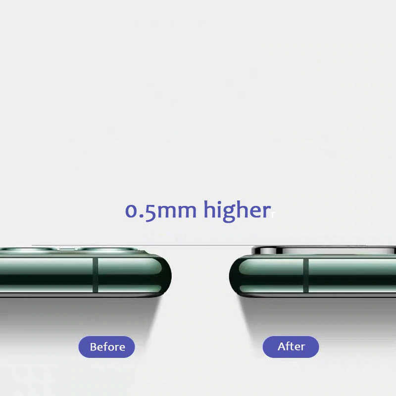 Apple iPhone 11 Pro Max Zore Metal Kamera Koruyucu Yeşil