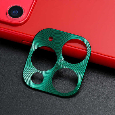 Apple iPhone 11 Pro Max Zore Metal Kamera Koruyucu Yeşil