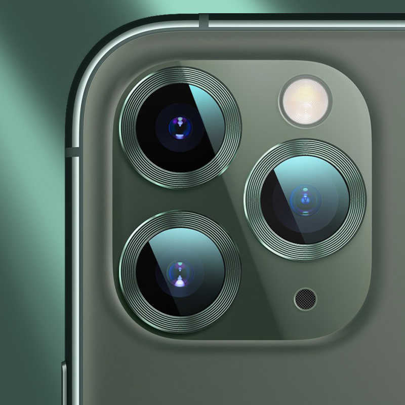 Apple iPhone 11 Pro Max Zore CL-02 Kamera Lens Koruyucu Gri