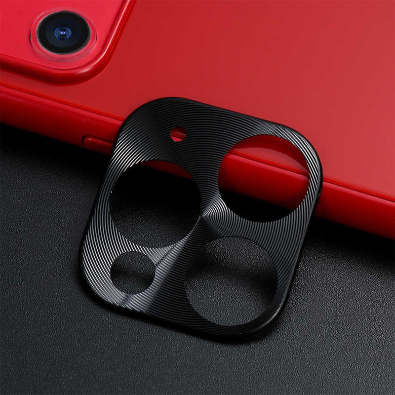 Apple iPhone 11 Pro Zore Metal Kamera Koruyucu Siyah