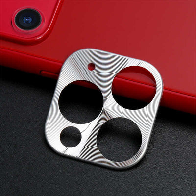 Apple iPhone 11 Pro Zore Metal Kamera Koruyucu Gri