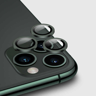 Apple iPhone 11 Pro Zore CL-02 Kamera Lens Koruyucu Koyu Yeşil