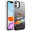 Apple iPhone 12 Kılıf Desenli Zore Silver Sert Kapak