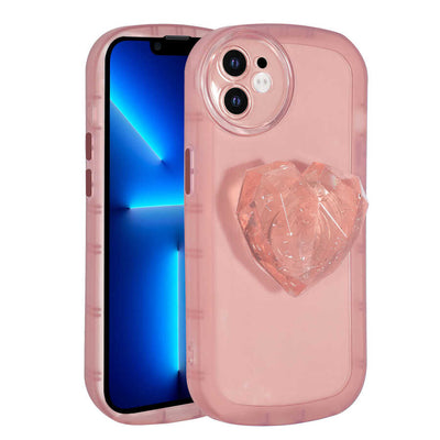 Apple iPhone 12 Kılıf Kamera Korumalı Pop Soketli Renkli Zore Ofro Kapak Pembe