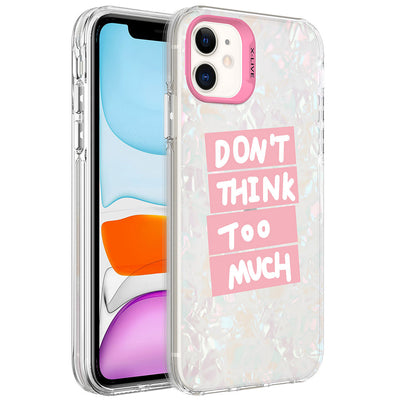 Apple iPhone 12 Kılıf Mermer Desenli Zore Marbello Kapak Pembe