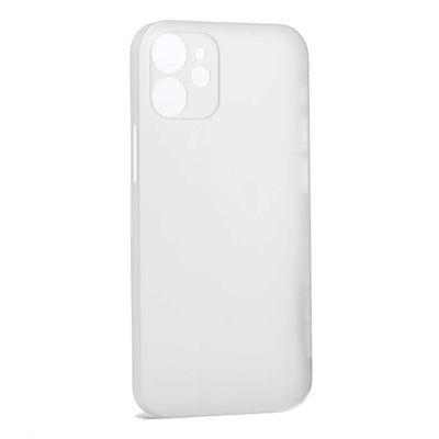 Apple iPhone 12 Kılıf Zore 1.Kalite PP Silikon Beyaz