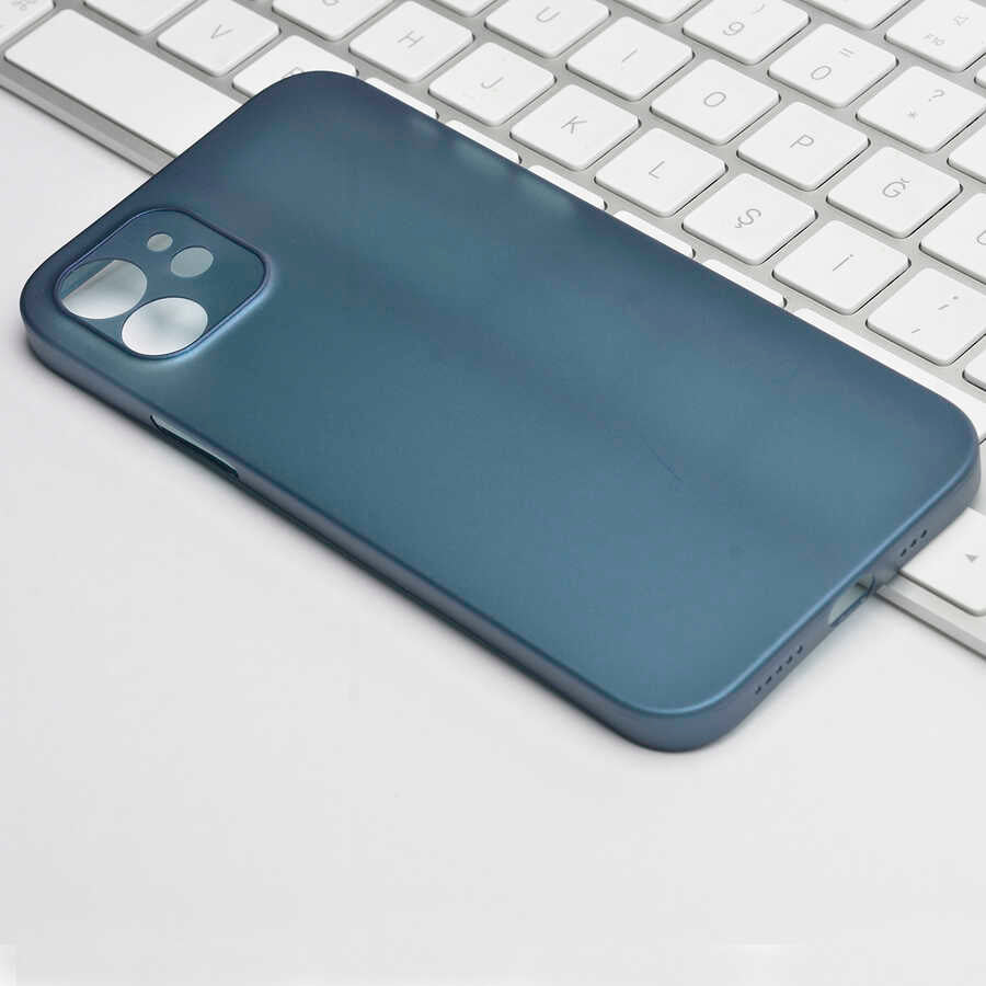 Apple iPhone 12 Kılıf Zore 1.Kalite PP Silikon Siyah