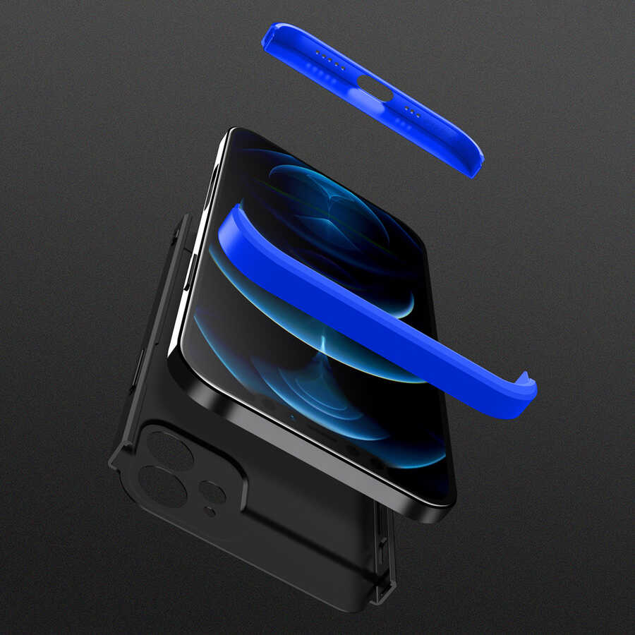 Apple iPhone 12 Kılıf Zore Ays Kapak Mavi