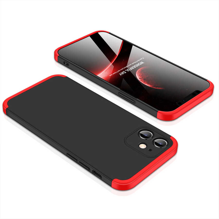 Apple iPhone 12 Kılıf Zore Ays Kapak Kırmızı