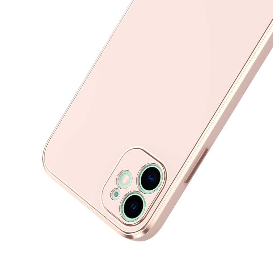 Apple iPhone 12 Kılıf Zore Bark Kapak Kahverengi