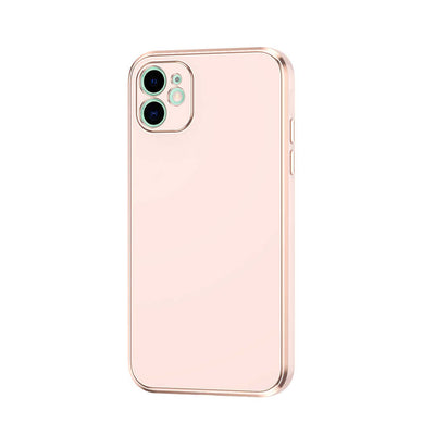 Apple iPhone 12 Kılıf Zore Bark Kapak Rose Gold