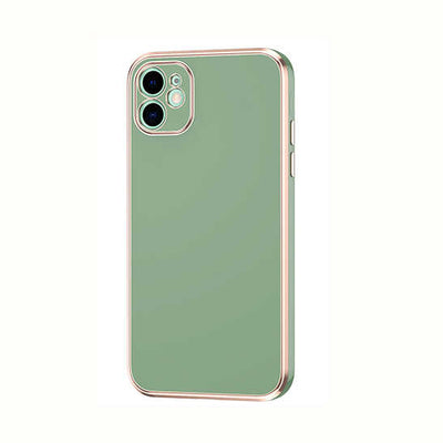 Apple iPhone 12 Kılıf Zore Bark Kapak Açık Yeşil