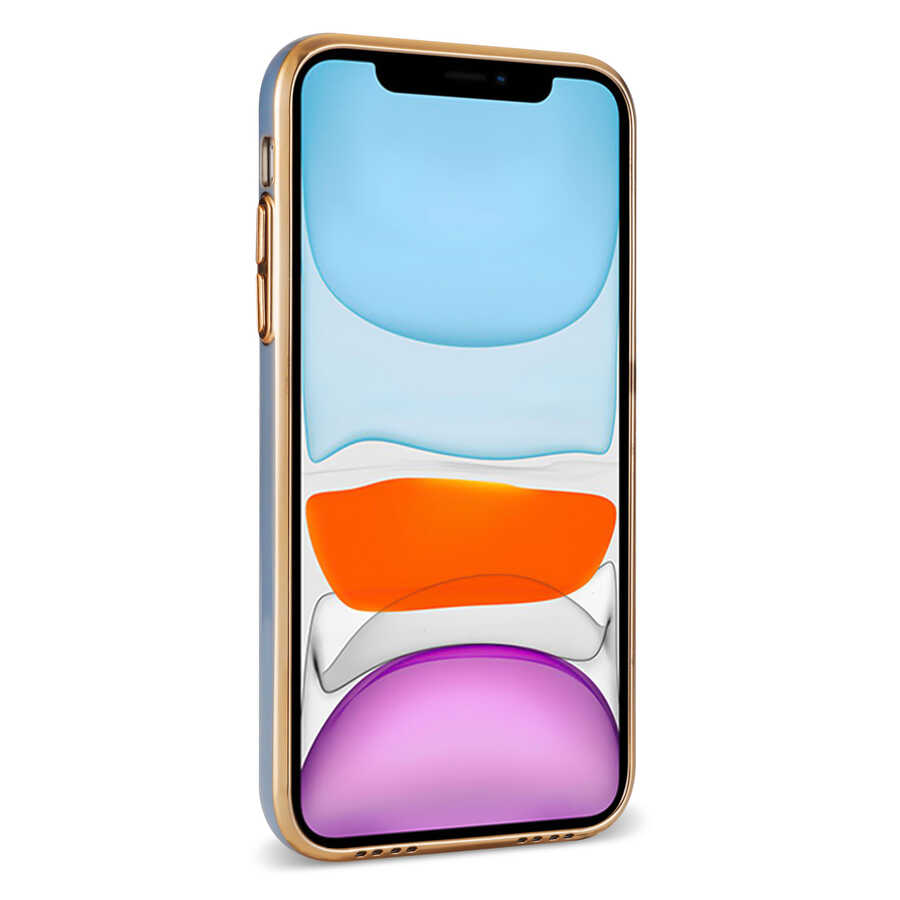 Apple iPhone 12 Kılıf Zore Bark Kartlıklı Kapak Siyah