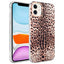 Apple iPhone 12 Kılıf Zore Bella Kapak Leopar