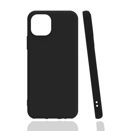 Apple iPhone 12 Kılıf Zore Biye Silikon Siyah