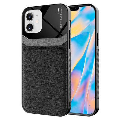 Apple iPhone 12 Kılıf Zore Emiks Kapak Siyah