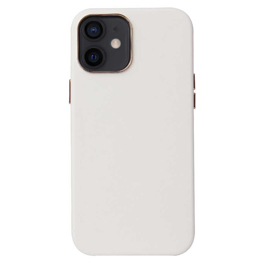 Apple iPhone 12 Kılıf Zore Eyzi Kapak Beyaz