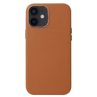 Apple iPhone 12 Kılıf Zore Eyzi Kapak Kahverengi