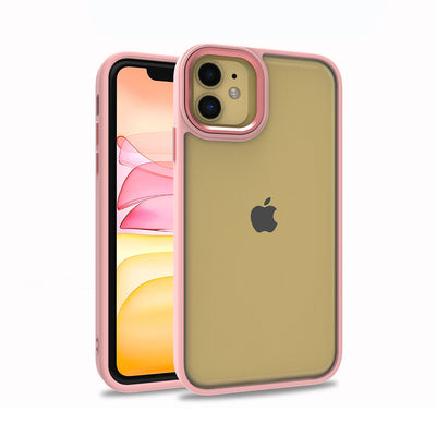 Apple iPhone 12 Kılıf Zore Flora Kapak Rose Gold