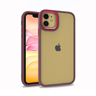 Apple iPhone 12 Kılıf Zore Flora Kapak Kırmızı