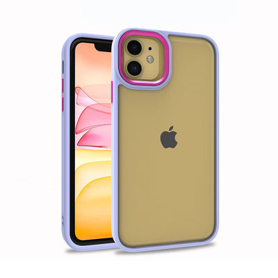 Apple iPhone 12 Kılıf Zore Flora Kapak Lila